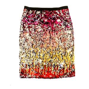 Forever 21 rainbow sequin skirt medium